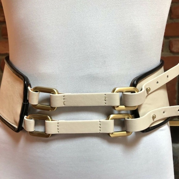 BoHo Double Buckle Faux Leather High Waisted Belt main image 5